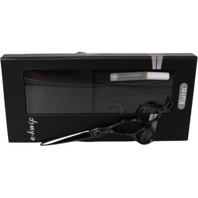 e-kwip Kuro 6" Haarschere - Japanstahl, Titan, ergonomisch e-kwip Kuro 6" Haarschere - Japanstahl, Titan, ergonomisch