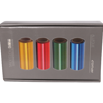 Comair Alufolie 4 Rollen bunt 12cmx50m 25µ Comair Alufolie 4 Rollen bunt 12cmx50m 25µ