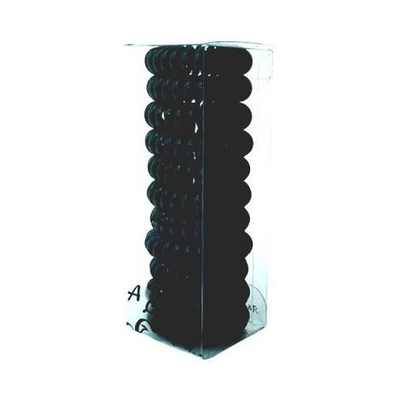 A&A Haargummi schwarz 3,8 cm Telefonkabel 11er A&A Haargummi schwarz 3,8 cm Telefonkabel 11er
