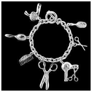 A&A Armband mit Anhänger Friseurutensilien A&A Armband mit Anhänger Friseurutensilien