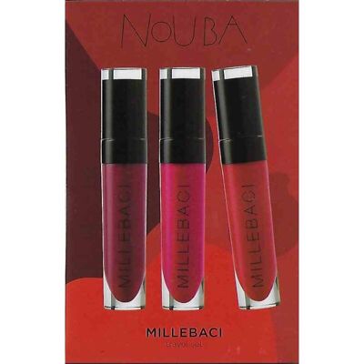 Nouba Millebaci Dauerhafter, Flüssiger Lippenstift Travel Set 3 für 2 Nouba Millebaci Dauerhafter, Flüssiger Lippenstift Travel Set 3 für 2