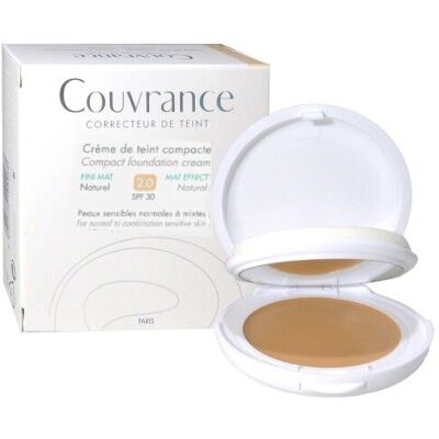 Avène Couvrance Kompakt Creme-Make-Up Mattierend Naturel 2.0 10 gr Avène Couvrance Kompakt Creme-Make-Up Mattierend Naturel 2.0 10 gr