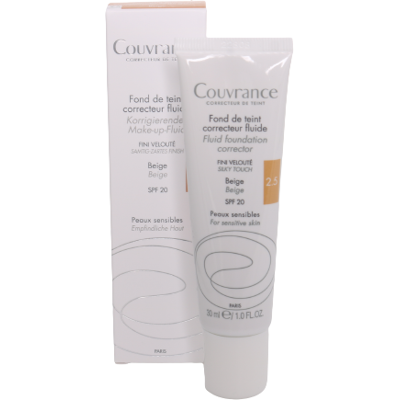 Avène Couvrance Korrigierendes Make-Up-Fluid Beige 2.5 30 ml Avène Couvrance Korrigierendes Make-Up-Fluid Beige 2.5 30 ml