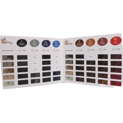 aucola Farbkarte A6 für Augenbrauen- & Wimpernfarbe aucola Farbkarte A6 für Augenbrauen- & Wimpernfarbe