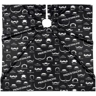 Comair Barber Umhang Moustache,sz-weiss, 144x140cm Comair Barber Umhang Moustache,sz-weiss, 144x140cm