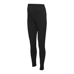 Mamalicious Umstands-Leggings Rippqualität Emmaline schwarz unisex