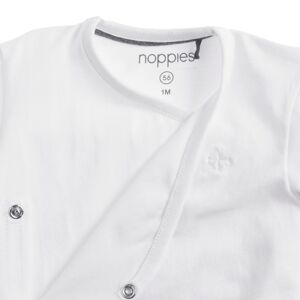 Noppies Wickelbody langarm weiss unisex