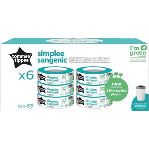 Tommee Tippee Nachfüllkassetten Simplee Sangenic 6er Pack weiss unisex