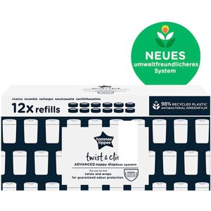 Tommee Tippee Nachfüllkassetten Twist 12er Pack grau unisex