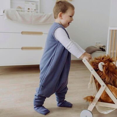 emma & noah Ganzjahres-Sleepoverall mit Umschlag-Füßchen 2.5 TOG blau unisex emma & noah Ganzjahres-Sleepoverall mit Umschlag-Füßchen 2.5 TOG blau unisex