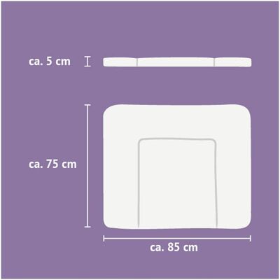 Träumeland Wickelauflage 75x85 cm weiss unisex Träumeland Wickelauflage 75x85 cm weiss unisex