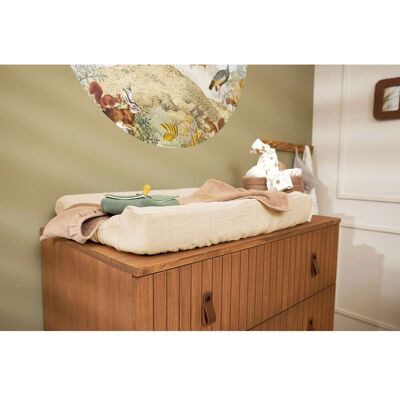 Meyco Baby Wickelauflagenbezug Musselin pre-washed 50x70 cm beige unisex Meyco Baby Wickelauflagenbezug Musselin pre-washed 50x70 cm beige unisex