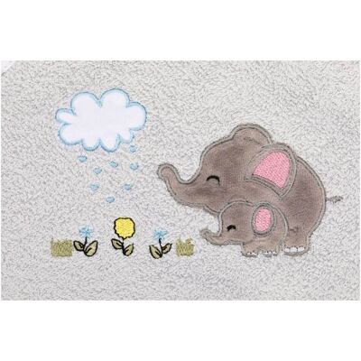 Fillikid - Elefant Family - Grau - 75x75 cm - Handtuch Fillikid - Elefant Family - Grau - 75x75 cm - Handtuch