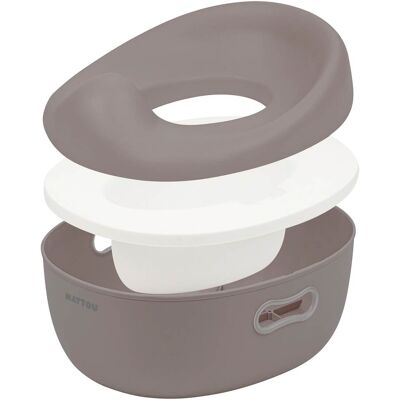 Nattou Töpfchen - 3-in-1 Taupe Töpfchen - Töpfchen Nattou Töpfchen - 3-in-1 Taupe Töpfchen - Töpfchen