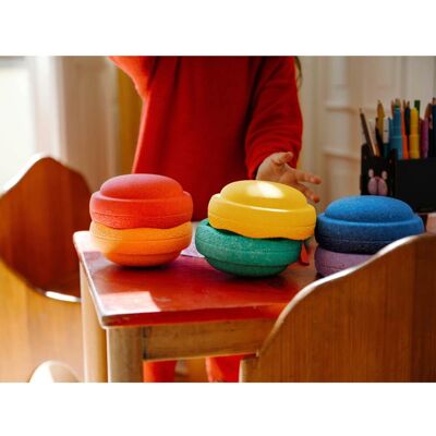 Stapelstein Mini Regenbogen-Set mit 6 Stück Stapelstein Mini Regenbogen-Set mit 6 Stück