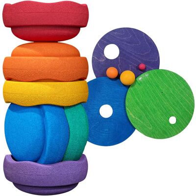 Stapelstein & Grimms Balance Steine - Set aus 6, Umweltfreundlich, Klimaneutral Stapelstein & Grimms Balance Steine - Set aus 6, Umweltfreundlich, Klimaneutral