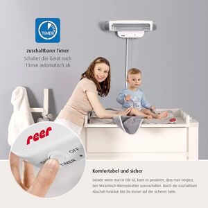 reer Heizstrahler 2in1 FeelWell mit Standfuß weiss unisex
