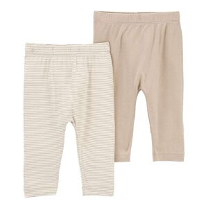 Carter's 2er-Pack Frottee-Jogginghosen Ringel beige unisex