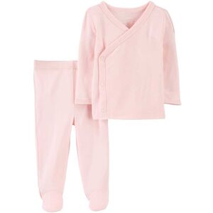 Carter's 2-tlg. Set Wickelshirt langarm und Jogginghose mit Fuß rosa