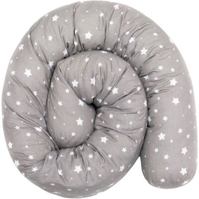 Fillikid Baby Bettpolster - Bettpolster, Sterne grau Fillikid Baby Bettpolster - Bettpolster, Sterne grau