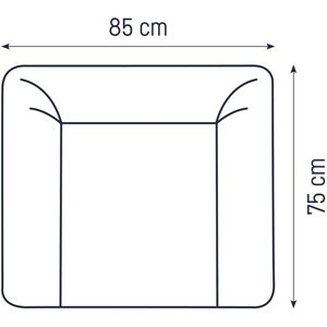 Julius Zöllner Wickelauflage Softy 75x85 cm rosa unisex