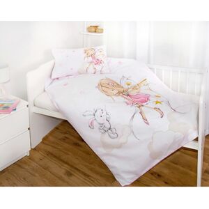 Baby Best Flanell Wende-Bettwäsche Little Fairy 40x60 / 100/135 cm rosa