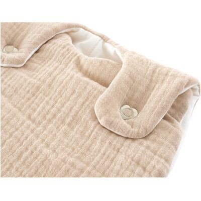 Träumeland Ganzjahresschlafsack Liebmich Baumwollmusselin 2.5 TOG beige 62/68 unisex Träumeland Ganzjahresschlafsack Liebmich Baumwollmusselin 2.5 TOG beige 62/68 unisex