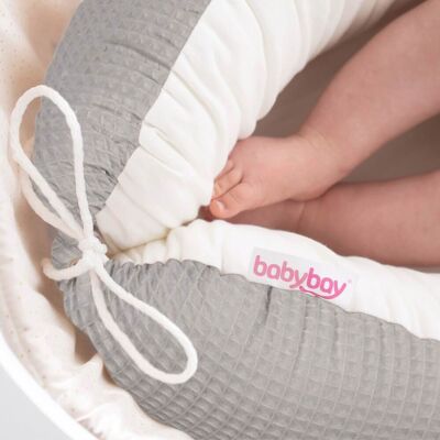 babybay Kuschelnestchen Waffelpiqué 50x90 cm grau unisex babybay Kuschelnestchen Waffelpiqué 50x90 cm grau unisex