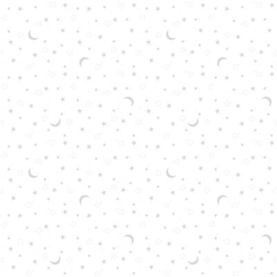 BORNINO HOME Bettwäsche Mond und Sterne 35x40 / 80x80 cm grau weiss unisex BORNINO HOME Bettwäsche Mond und Sterne 35x40 / 80x80 cm grau weiss unisex