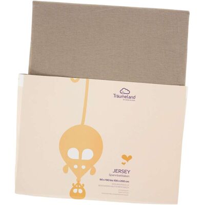 Träumeland Jersey-Spannbetttuch 90x200 cm braun unisex Träumeland Jersey-Spannbetttuch 90x200 cm braun unisex