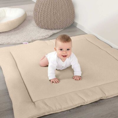 babybay Krabbeldecke Waffelpiqué 75x100 cm braun unisex babybay Krabbeldecke Waffelpiqué 75x100 cm braun unisex