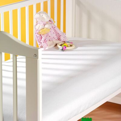 SETEX Feinbiber-Spannbetttuch 70x140 cm wasserdicht weiss unisex SETEX Feinbiber-Spannbetttuch 70x140 cm wasserdicht weiss unisex