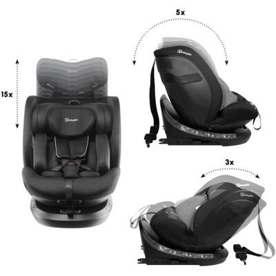babyGO Kindersitz Protection 360 schwarz unisex babyGO Kindersitz Protection 360 schwarz unisex