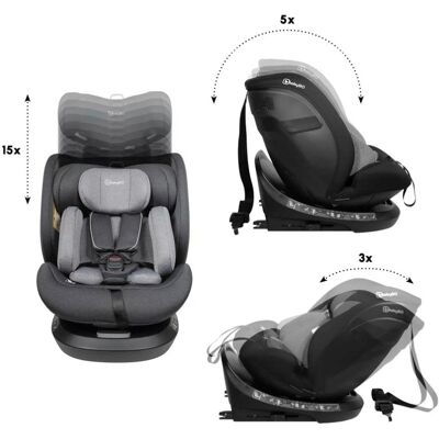 babyGO Kindersitz Protection 360 grau unisex babyGO Kindersitz Protection 360 grau unisex