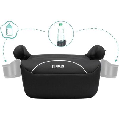 fillikid Sitzerhöhung mit Gurtfix schwarz unisex fillikid Sitzerhöhung mit Gurtfix schwarz unisex