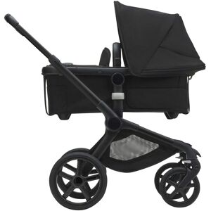 Bugaboo Kombikinderwagen Komplett-Set inkl. Babyschale Turtle Air i-Size, Isofix-Basis 360, Fußsack und Wickeltasche schwarz unisex