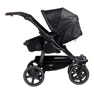 TFK Zwillings- und Geschwisterwagen Duo 2 mit Luftkammerrad schwarz unisex