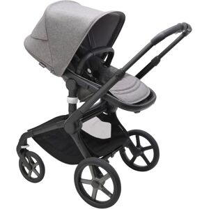 Bugaboo Kombikinderwagen Komplett-Set inkl. Babyschale Turtle Air i-Size, Isofix-Basis 360, Fußsack und Wickeltasche grau unisex