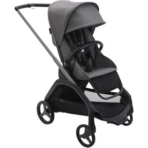 Bugaboo Kombikinderwagen Komplett-Set inkl. Babyschale Turtle Air i-Size, Isofix-Basis 360, Fußsack und Wickeltasche grau unisex