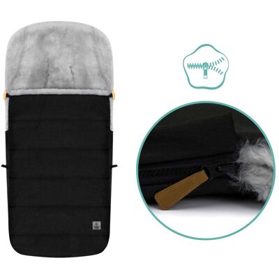 babycab Winterfußsack Lammfell Lille Alpina schwarz unisex babycab Winterfußsack Lammfell Lille Alpina schwarz unisex