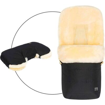 babycab Winterfußsack Lammfell Lille Bundle inkl. Handwärmer Saana schwarz unisex babycab Winterfußsack Lammfell Lille Bundle inkl. Handwärmer Saana schwarz unisex