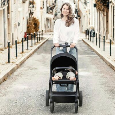babyGO Kombikinderwagen Harmony Trio-Set inkl. Babyschale iTravel XP schwarz unisex babyGO Kombikinderwagen Harmony Trio-Set inkl. Babyschale iTravel XP schwarz unisex