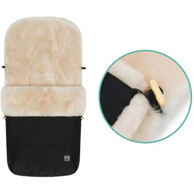babycab Winterfußsack Lammfell Lille für Kinderwagen, Buggy schwarz unisex babycab Winterfußsack Lammfell Lille für Kinderwagen, Buggy schwarz unisex