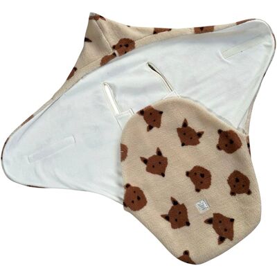 Kaiser Einschlagdecke Bear&Fox beige unisex Kaiser Einschlagdecke Bear&Fox beige unisex
