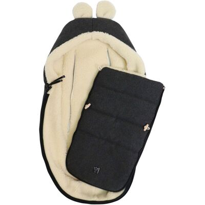 Kaiser Winterfußsack HOODY MAUS WOOL für Babyschalen grau unisex Kaiser Winterfußsack HOODY MAUS WOOL für Babyschalen grau unisex