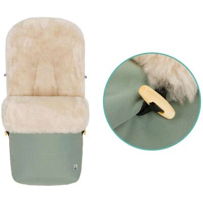 babycab Winterfußsack Lammfell Lille für Kinderwagen, Buggy gruen unisex babycab Winterfußsack Lammfell Lille für Kinderwagen, Buggy gruen unisex