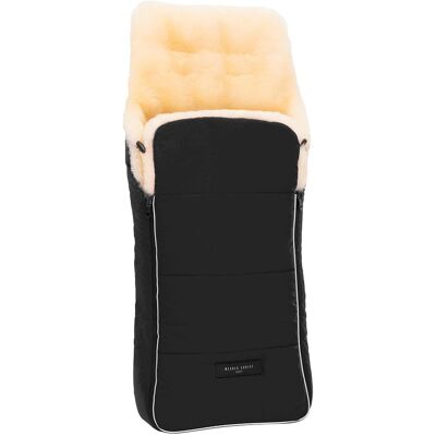 Christ Arosa Lammfell Fußsack für Kinder - Schwarz, 91cm Christ Arosa Lammfell Fußsack für Kinder - Schwarz, 91cm