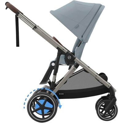 Cybex GOLD Zwillings- und Geschwisterwagen eGazelle S stormy blue blau unisex Cybex GOLD Zwillings- und Geschwisterwagen eGazelle S stormy blue blau unisex