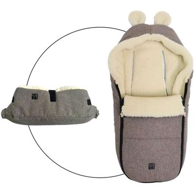 Kaiser Winterfußsack HOODY MAUS WOOL Bundle inkl. Handwärmer natur unisex Kaiser Winterfußsack HOODY MAUS WOOL Bundle inkl. Handwärmer natur unisex