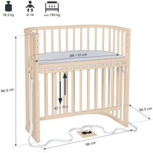 babybay Beistellbett Boxspring Comfort Plus 89x51 cm beige unisex babybay Beistellbett Boxspring Comfort Plus 89x51 cm beige unisex